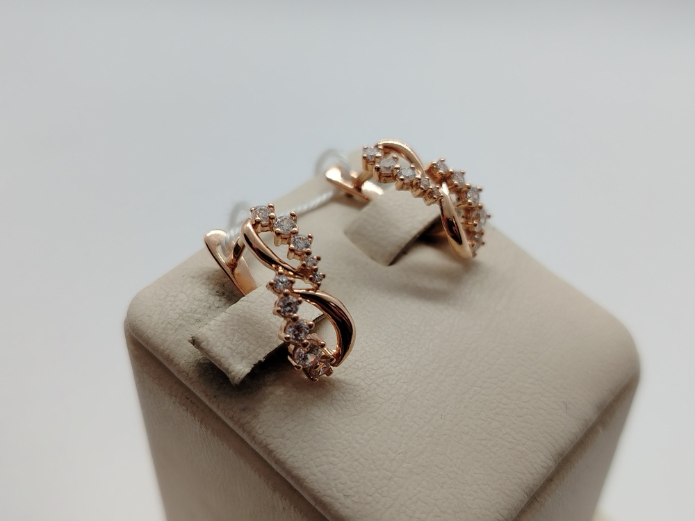 СКМИ585 СЕРЬГИ С КАМНЯМИ (Au 585)