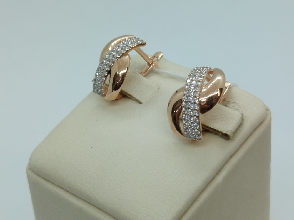 СЕРЬГИ С КАМНЯМИ (Au 585)