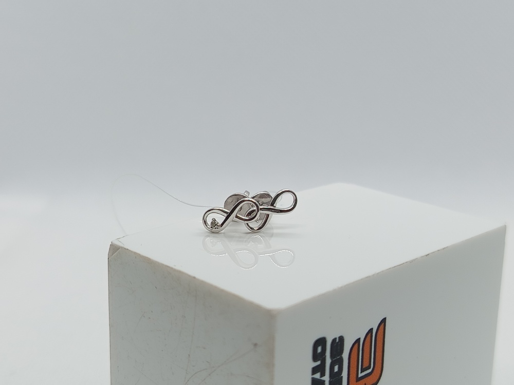 СЕРЬГИ БРИЛЛИАНТ (Ag 925)