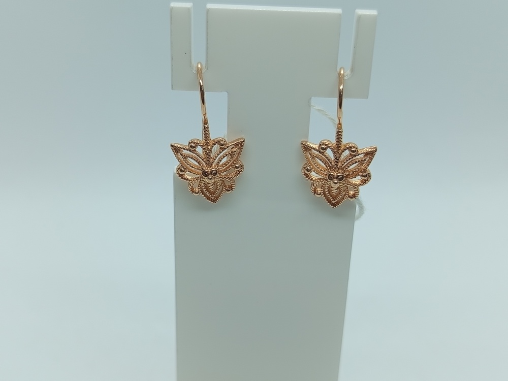 СБКМ585 СЕРЬГИ БЕЗ КАМНЯ (Au 585)