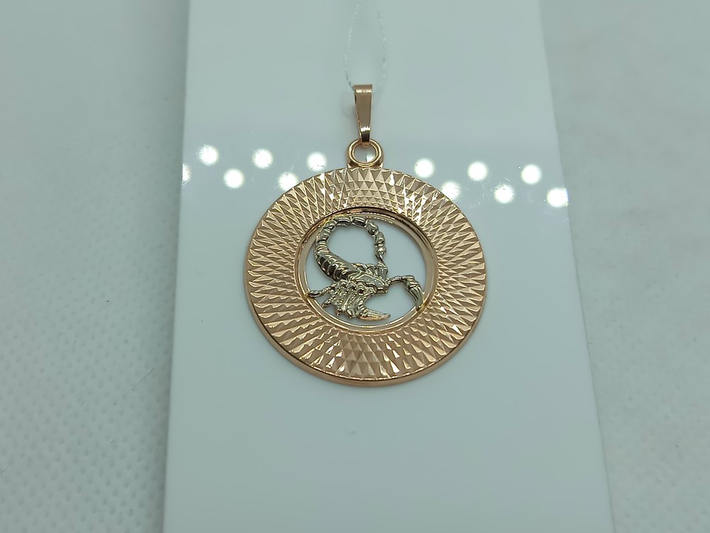 КрБПАскр ПОДВЕСКА ЗНАК ЗОДИАКА СКОРПИОН (Au 585)