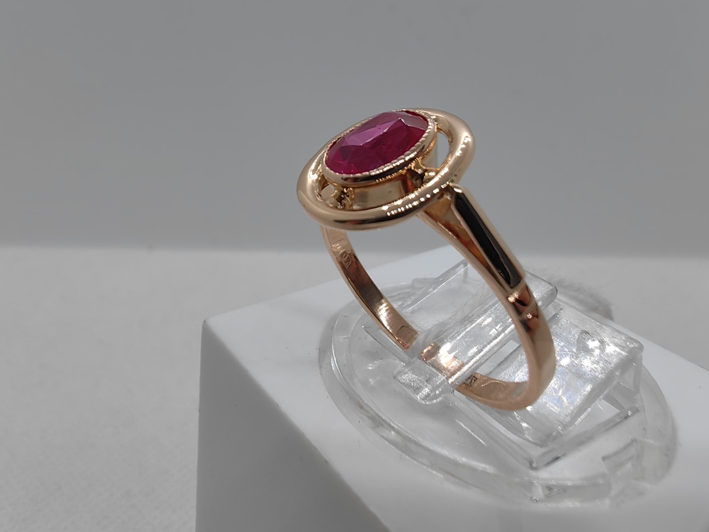 КОЛКМ583 КОЛЬЦО С КАМНЕМ (Au 583)