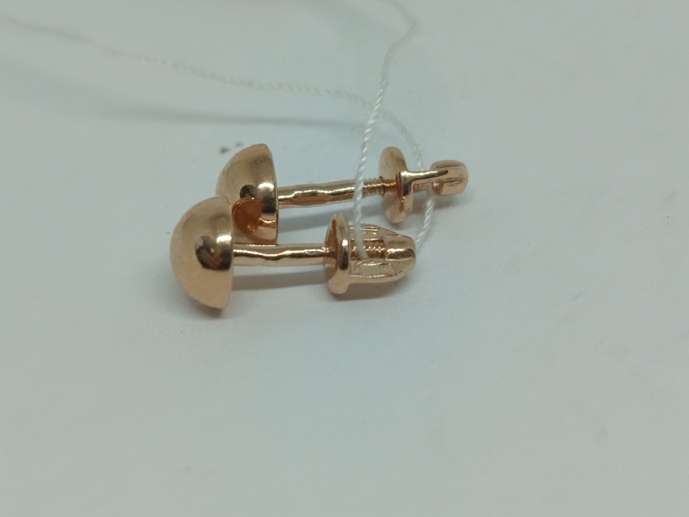 СПУС585 СЕРЬГИ ПУСЕТЫ (Au 585)