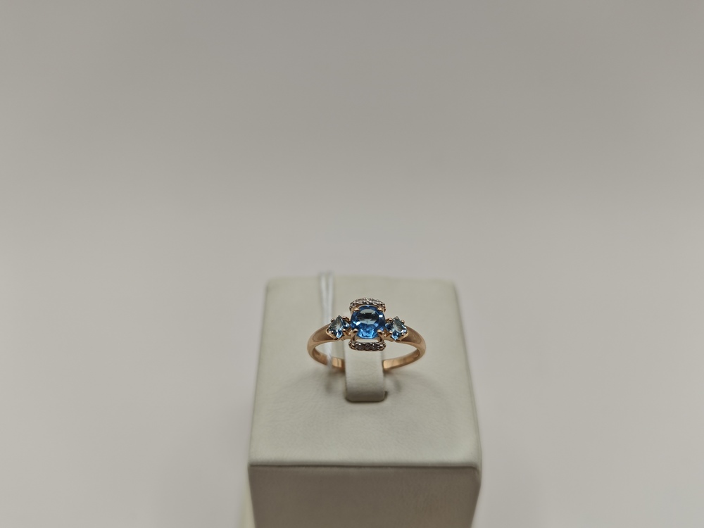 КОЛКМИ585 КОЛЬЦО С КАМНЯМИ (Au 585)