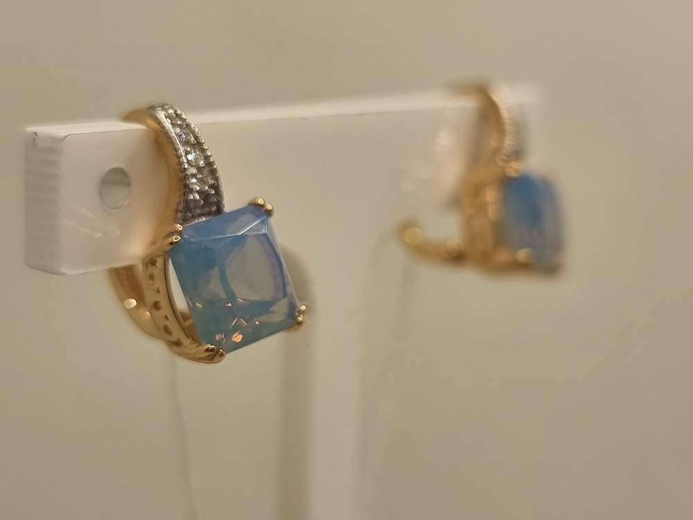 СЕРЬГИ С КАМНЯМИ (Au 585)