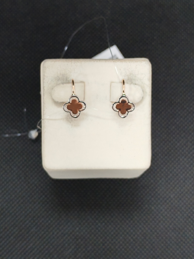 СЕРЬГИ ПЕТЕЛЬКА без камня (Au 585)