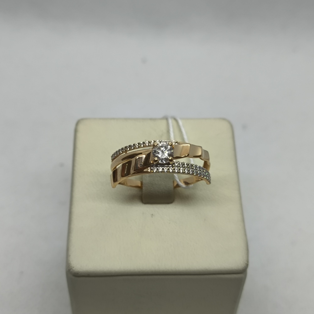КОЛКМИ585 КОЛЬЦО С КАМНЯМИ (Au 585)