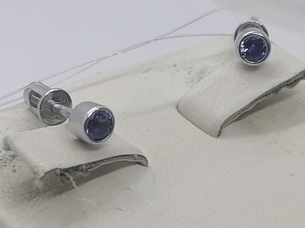 СЕРЬГИ ПУСЕТЫ Танзанит (Au 585)