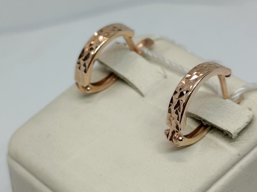 СБКМ585 СЕРЬГИ БЕЗ КАМНЯ (Au 585)