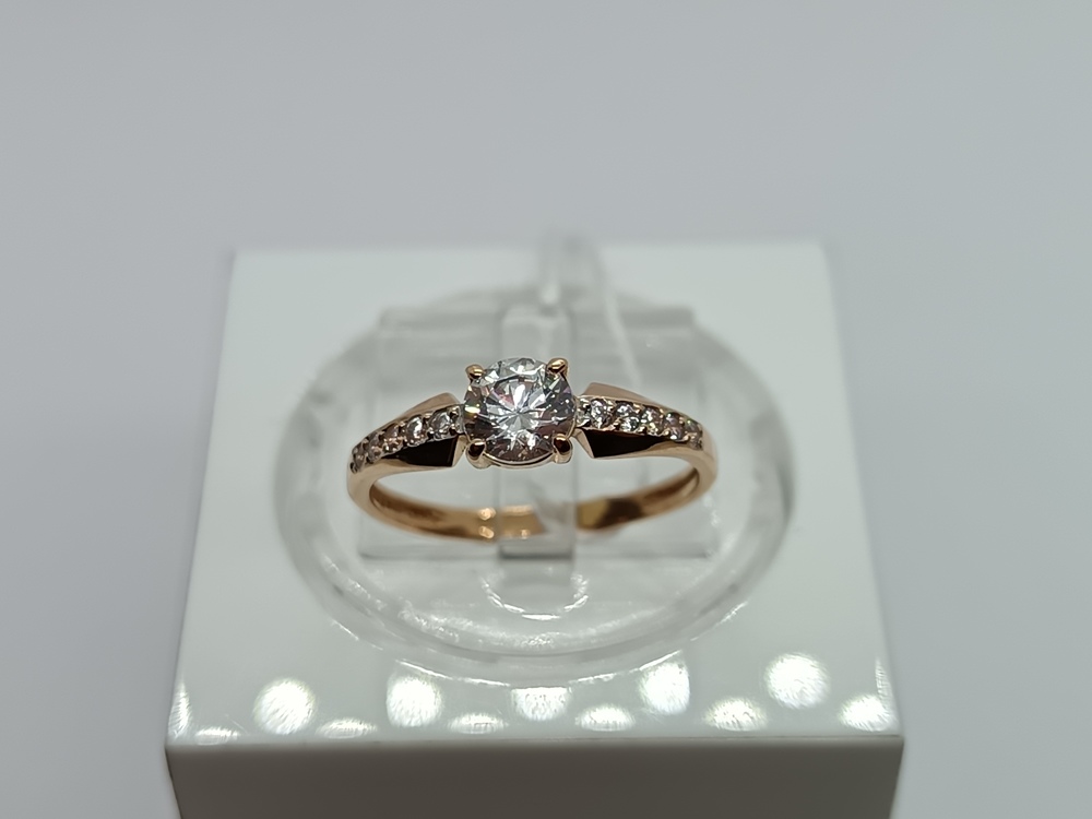 КОЛКМИ585 КОЛЬЦО С КАМНЯМИ (Au 585)