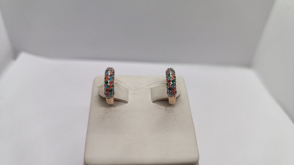 СЕРЬГИ С КАМНЯМИ (Au 585)