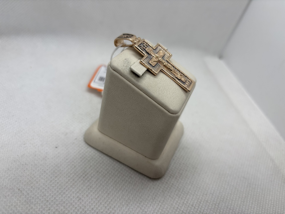 ПОДКБК585 ПОДВЕСКА КРЕСТ БЕЗ КАМНЯ (Au 585)