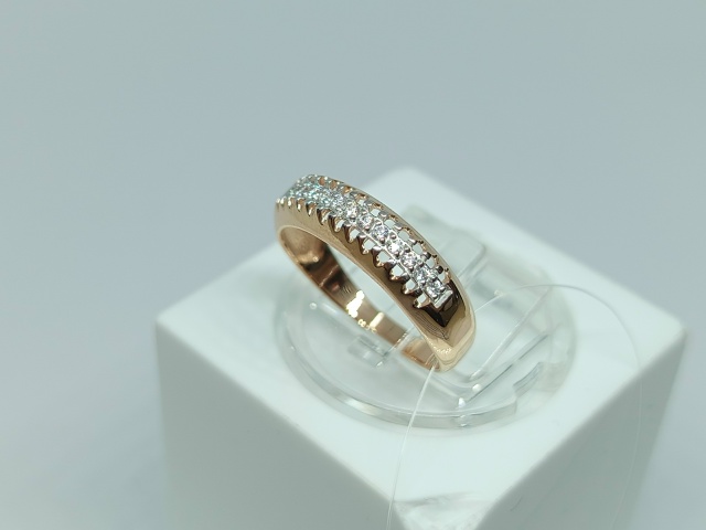 КОЛЬЦО С КАМНЯМИ (Au 585)