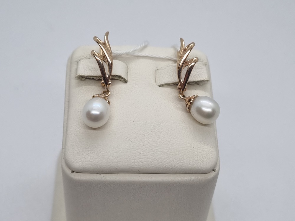 СЕРЬГИ С КАМНЕМ (Au 585)