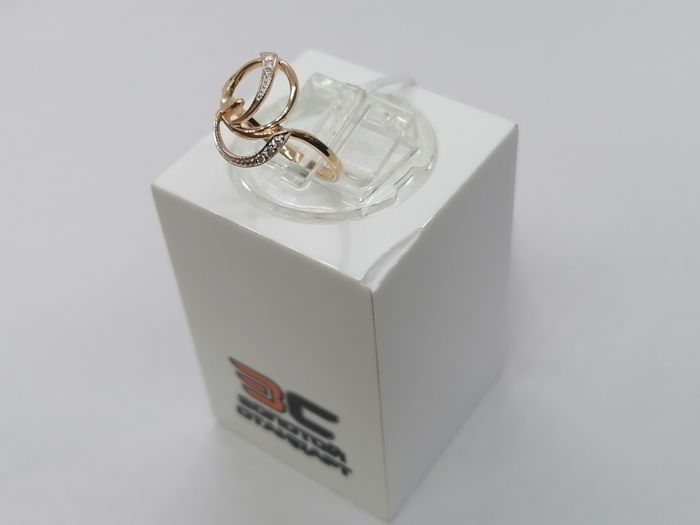 КОЛЬЦО С КАМНЯМИ (Au 585)