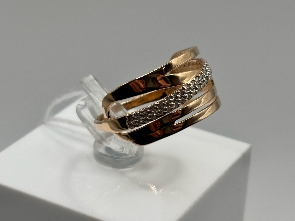 КОЛКМИ585 КОЛЬЦО С КАМНЯМИ (Au 585)