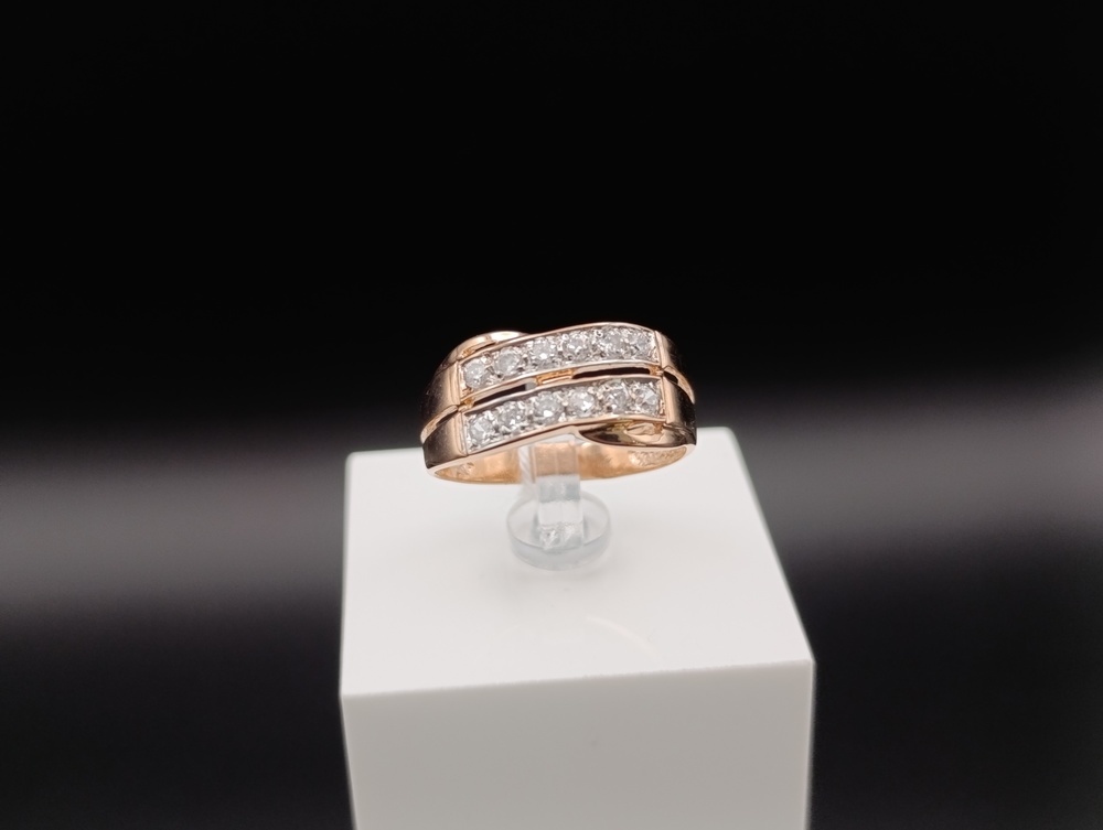 КОЛКМИ585 КОЛЬЦО С КАМНЯМИ (Au 585)