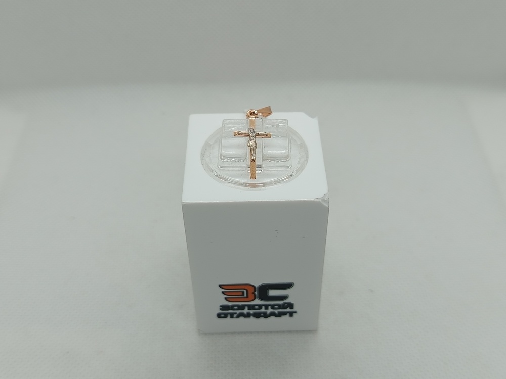 ПОДВЕСКА КРЕСТ БЕЗ КАМНЯ (Au 585)