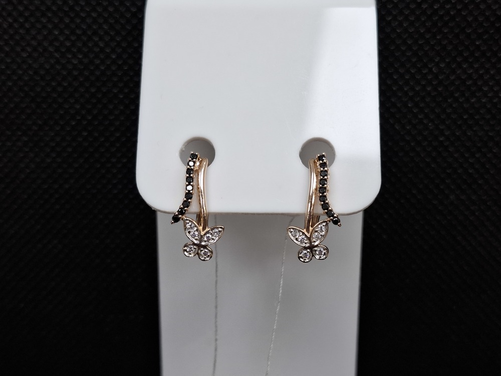 СЕРЬГИ С КАМНЯМИ (Au 585)