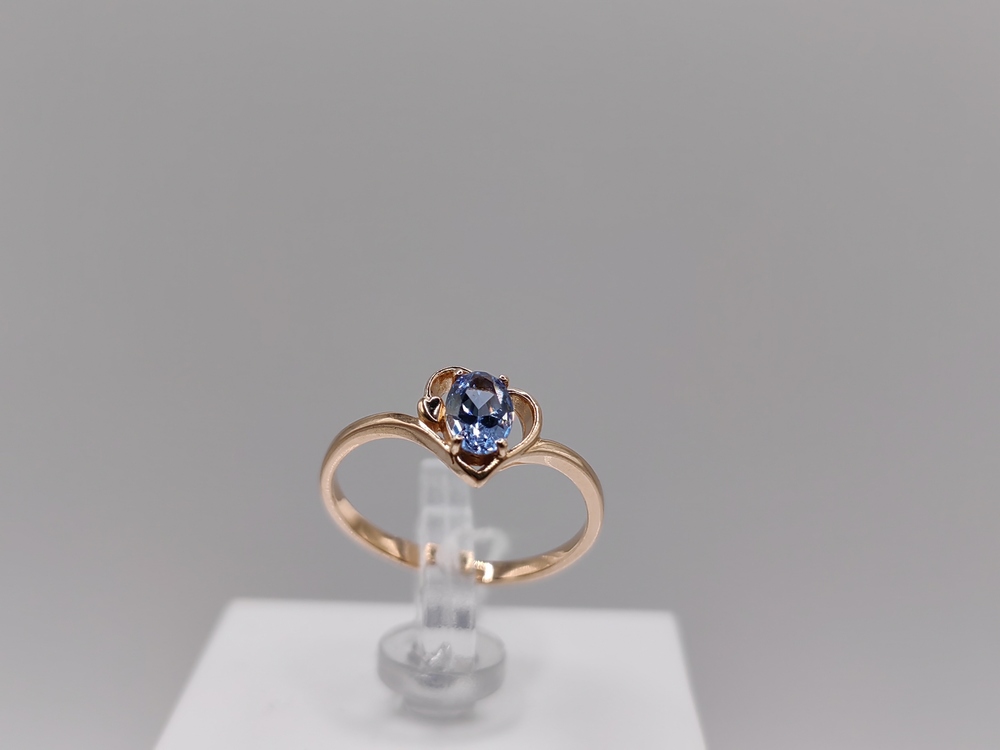 КОЛКМ585 КОЛЬЦО С КАМНЕМ (Au 585)