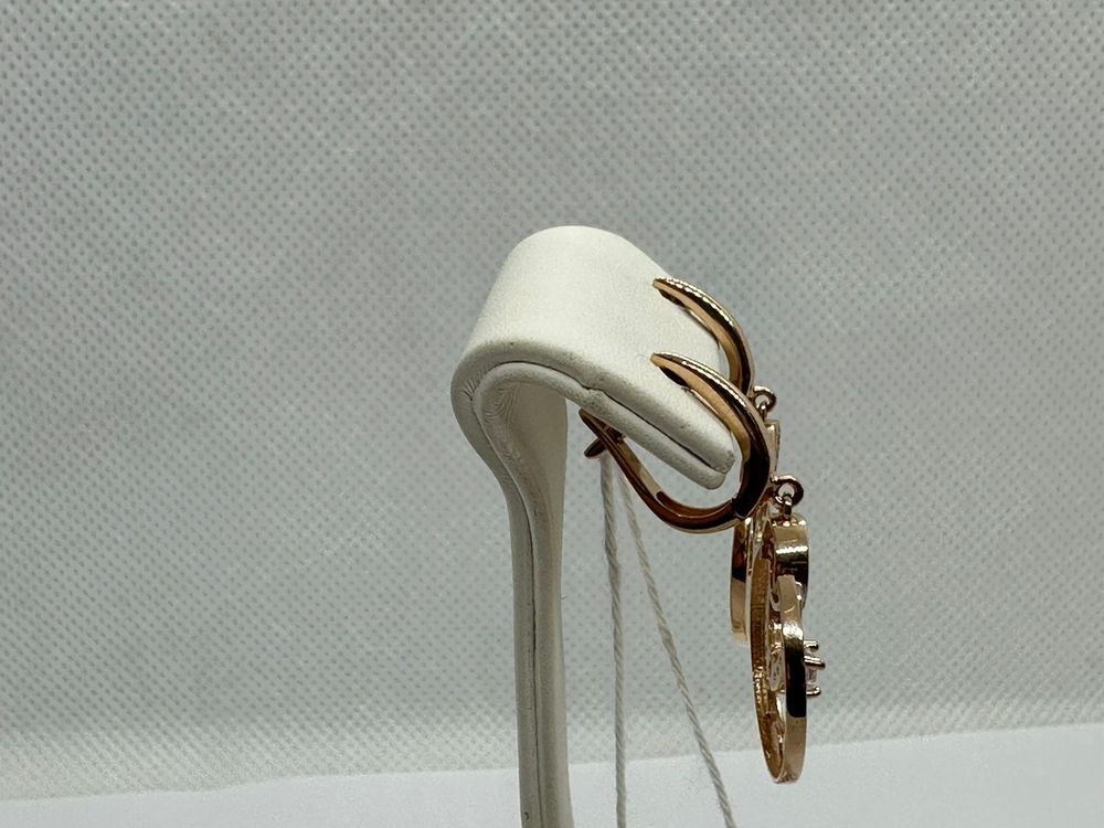 СКМИ585 СЕРЬГИ С КАМНЯМИ (Au 585)