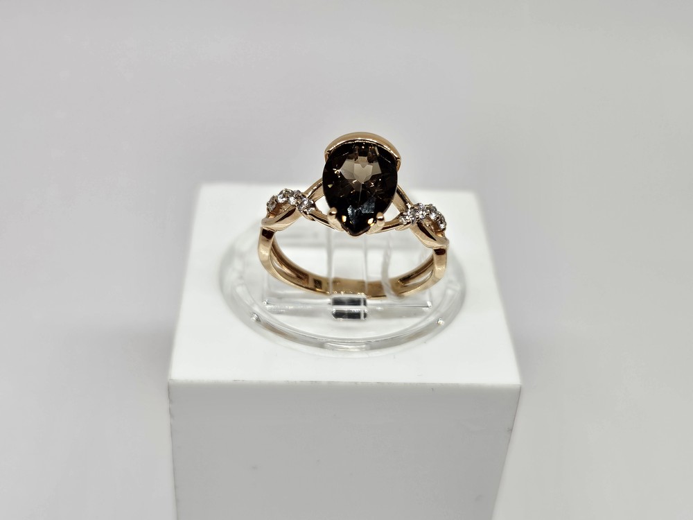 КОЛЬЦО С КАМНЯМИ (Au 585)