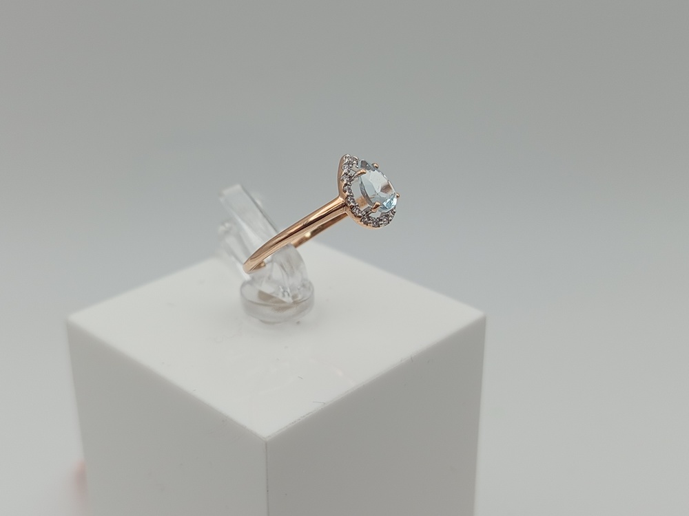 КОЛКМИ375 КОЛЬЦО С КАМНЯМИ (Au 375)