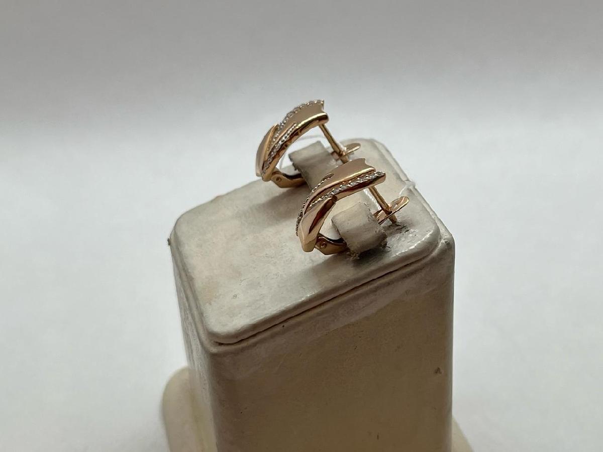 СКМИ585 СЕРЬГИ С КАМНЯМИ (Au 585)