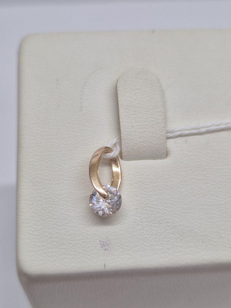 ПОДКМ585 ПОДВЕСКА С КАМНЕМ (Au 585)