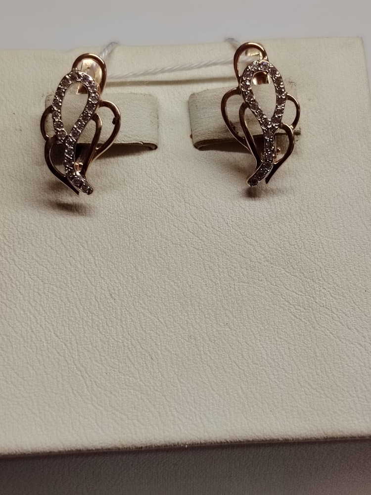 СКМИ585 СЕРЬГИ С КАМНЯМИ (Au 585)