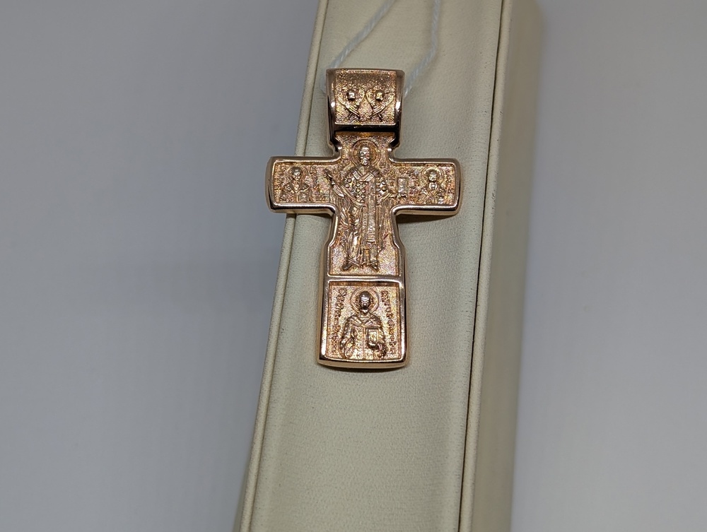 ПОДКБК585 ПОДВЕСКА КРЕСТ БЕЗ КАМНЯ (Au 585)