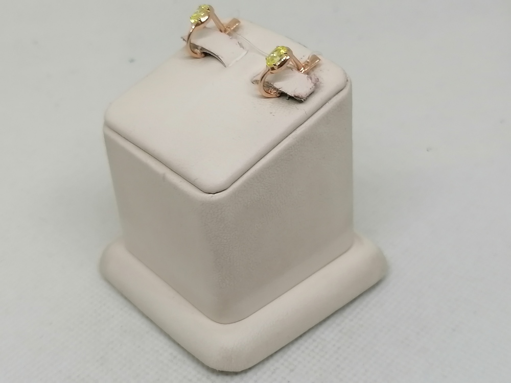 СЕРЬГИ С КАМНЕМ (Au 585)