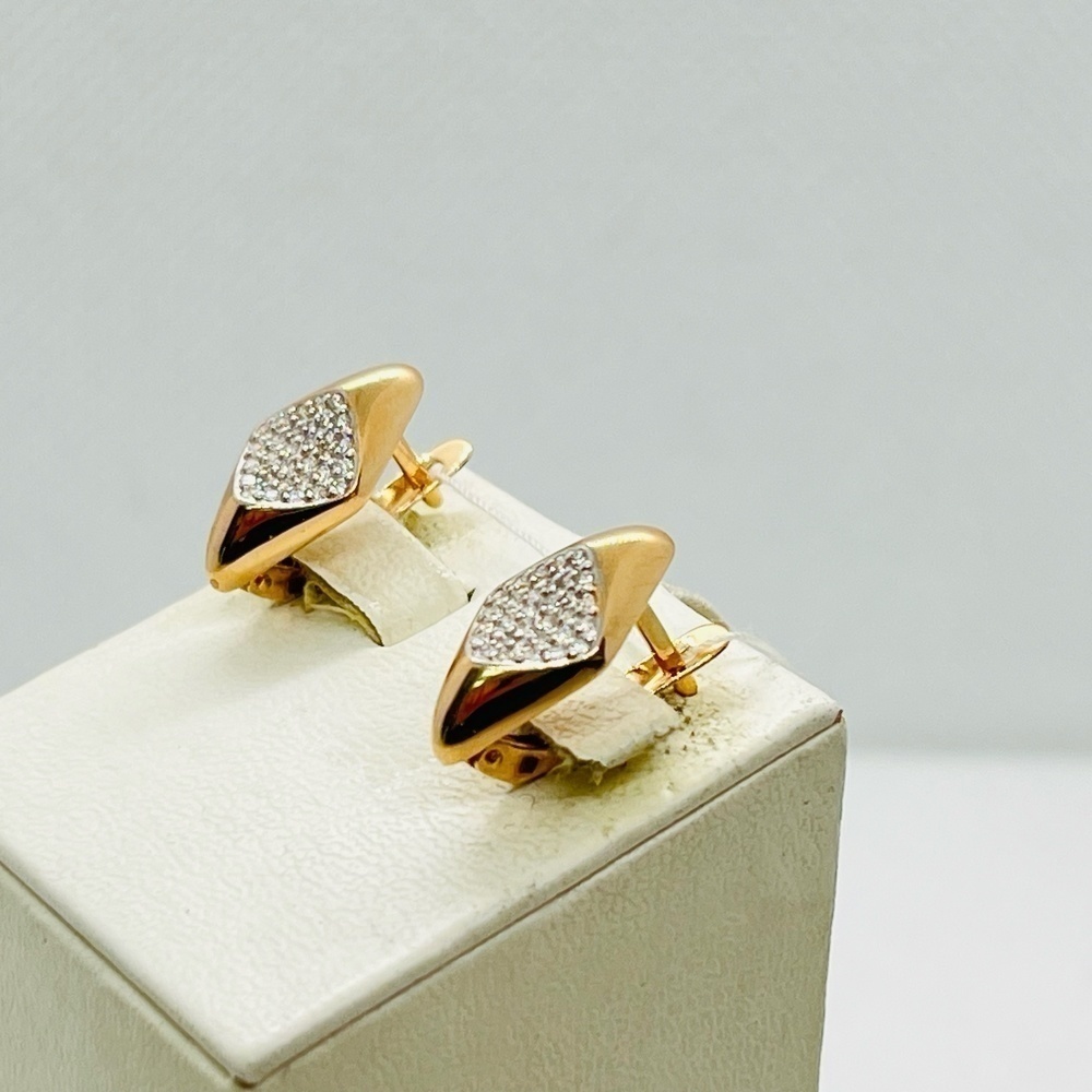 СКМИ585 СЕРЬГИ С КАМНЯМИ (Au 585)