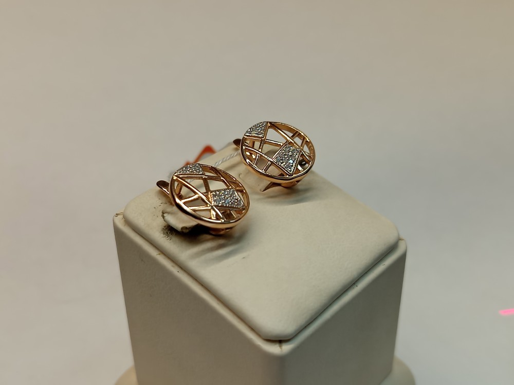 СЕРЬГИ С КАМНЯМИ (Au 585)