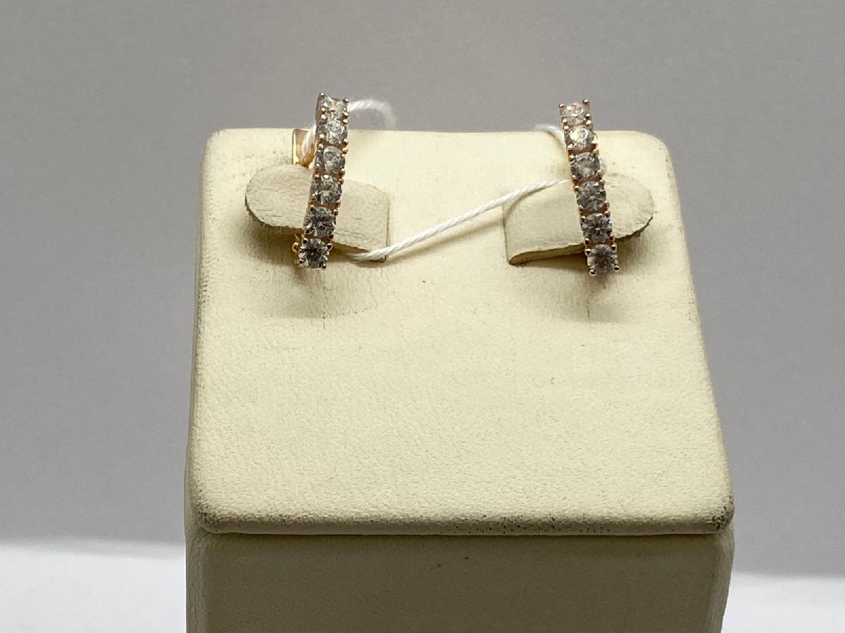 СКМИ585 СЕРЬГИ С КАМНЯМИ (Au 585)