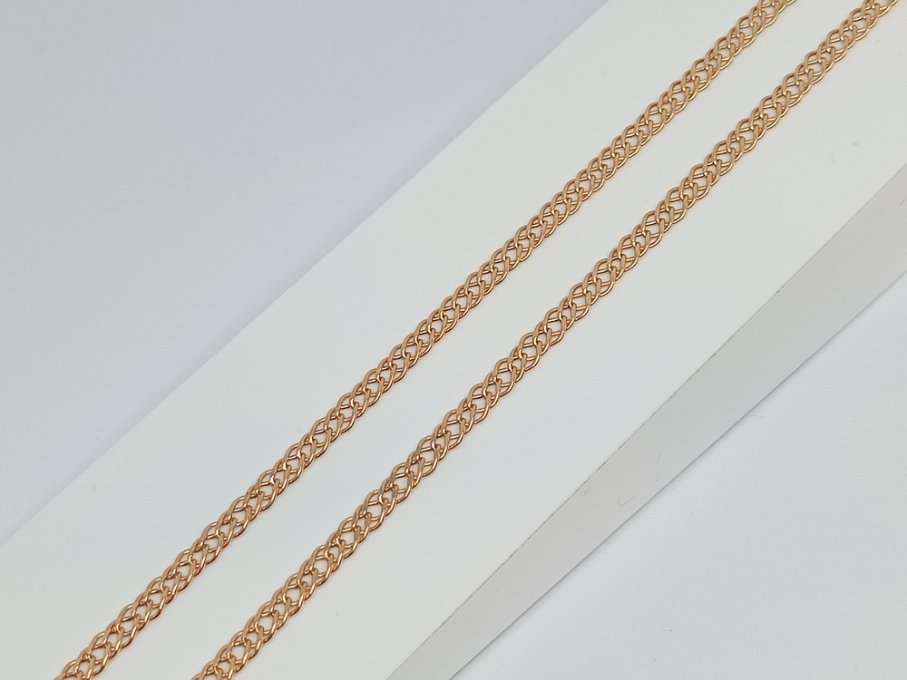 НЦ 12-076ПГ ЦЕПЬ ПУСТОТЕЛАЯ Ромб двойной (Au 585)