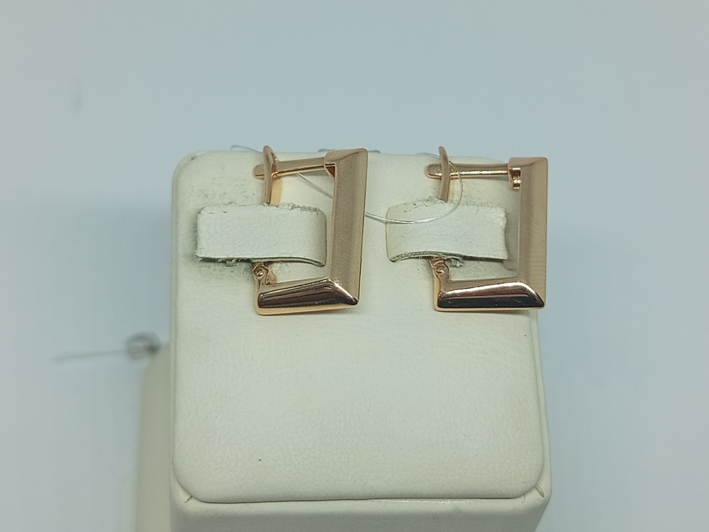 СЕРЬГИ БЕЗ КАМНЯ (Au 585)