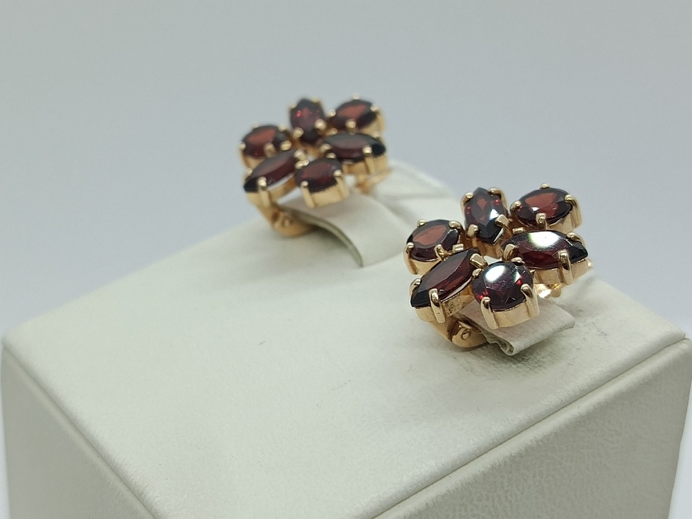 СКМИ585 СЕРЬГИ С КАМНЯМИ (Au 585)