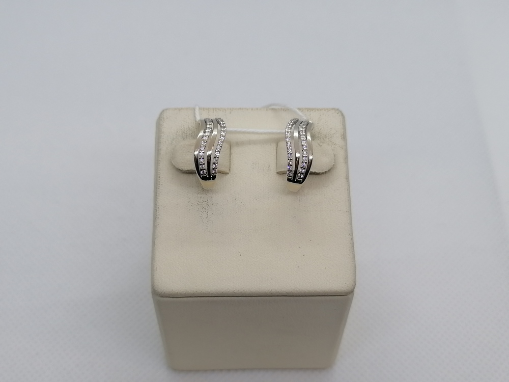 СКМИ585 СЕРЬГИ С КАМНЯМИ (Au 585)
