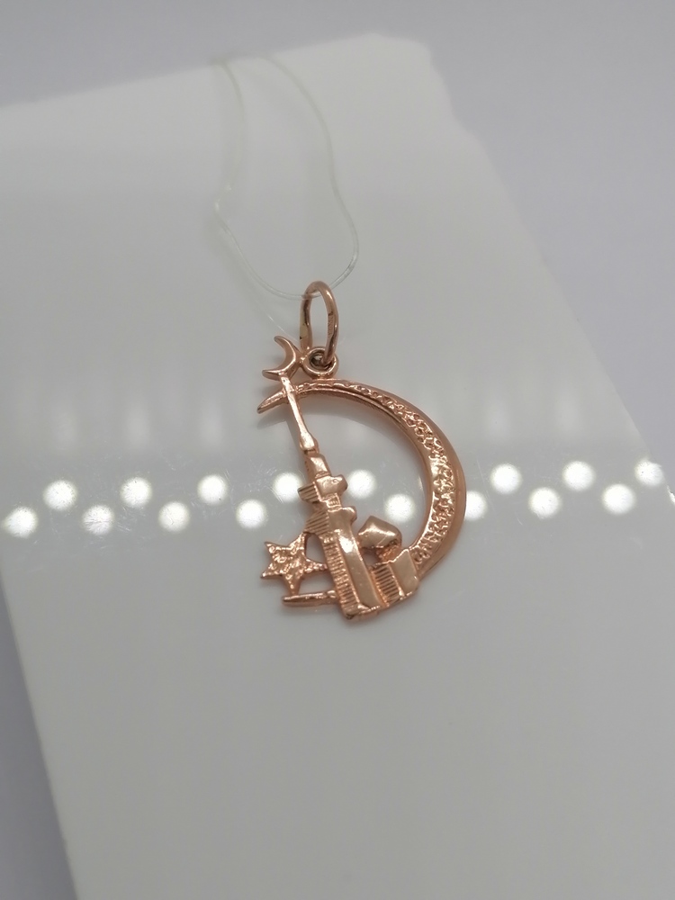 ПОДВЕСКА ПОЛУМЕСЯЦ без камня (Au 585)