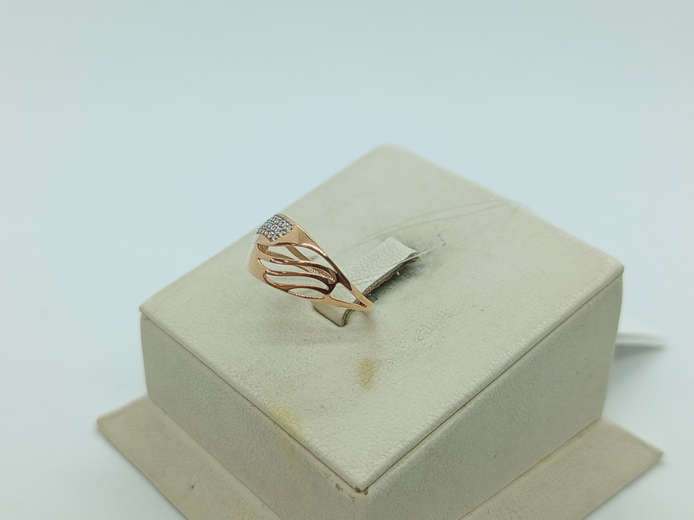 КОЛЬЦО С КАМНЯМИ (Au 585)