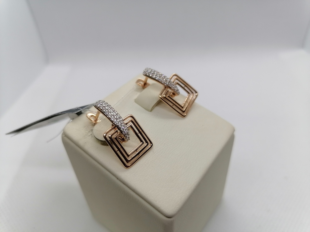 СЕРЬГИ С КАМНЯМИ (Au 585)