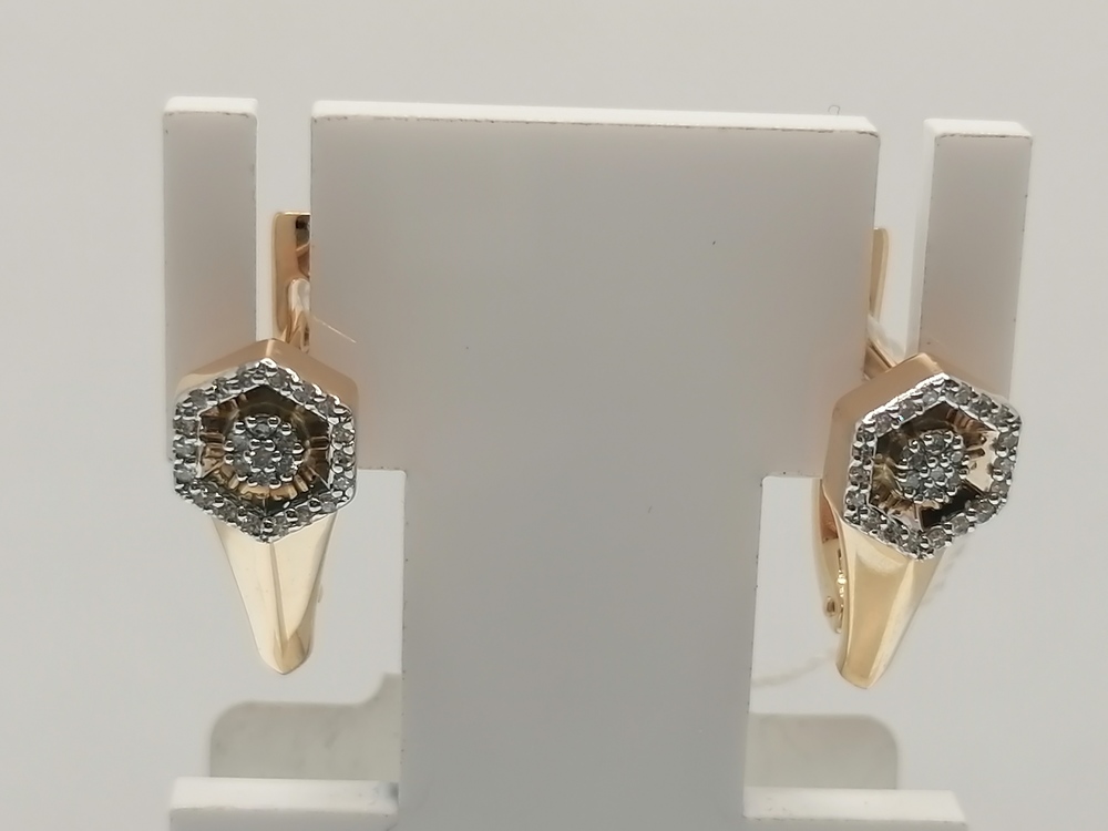 СЕРЬГИ БРИЛЛИАНТ (Au 585)