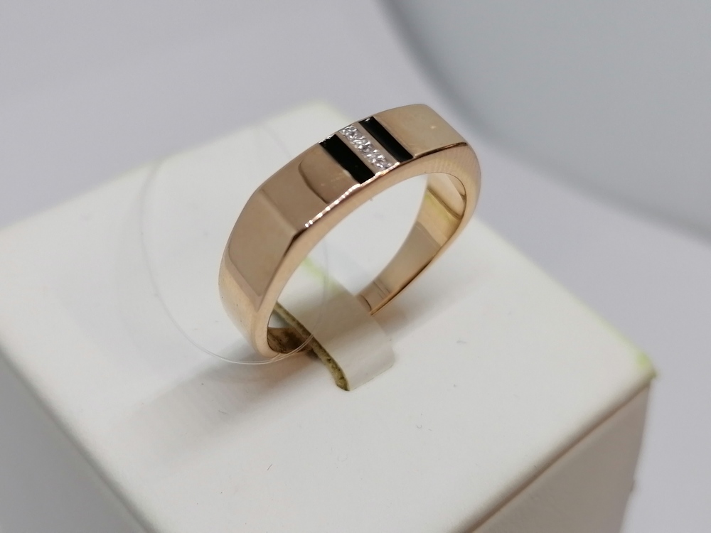 ПЕЧАТКА С КАМНЯМИ (Au 585)