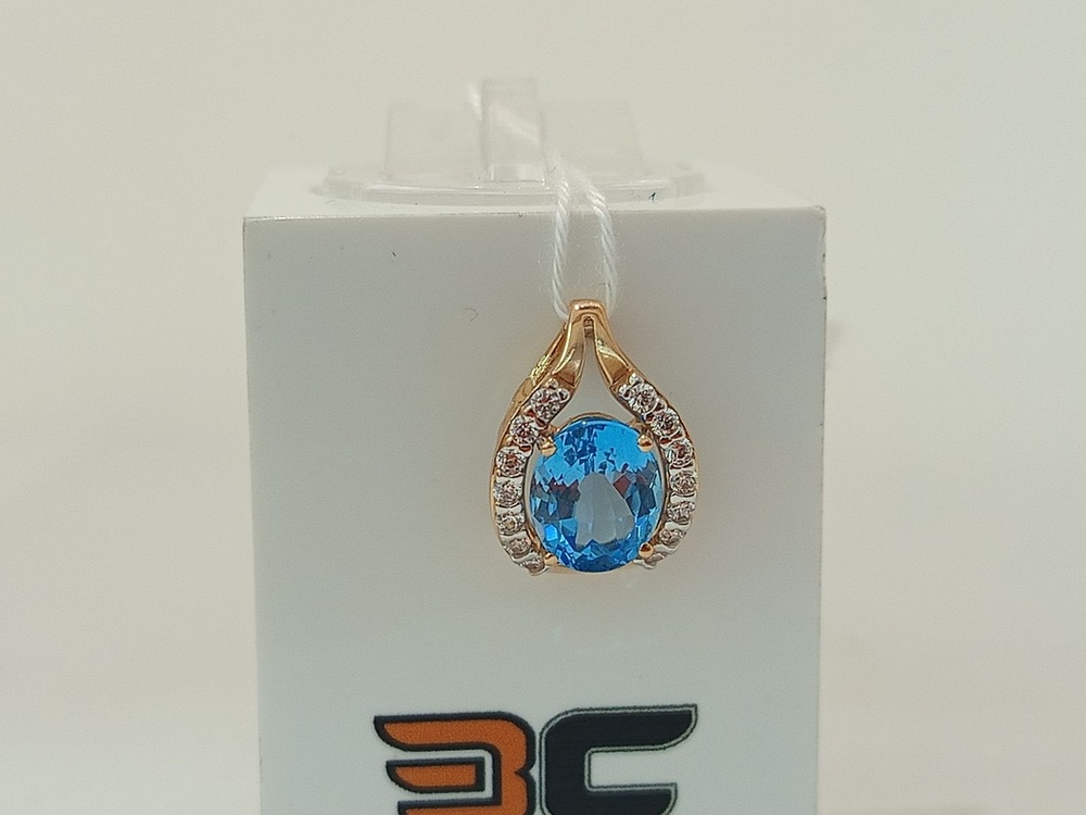 ПОДКМИ585 ПОДВЕСКА С КАМНЯМИ (Au 585)