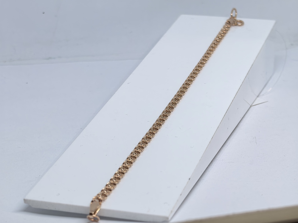 БРАСЛЕТ ПУСТОТЕЛЫЙ Бисмарк (Au 585)