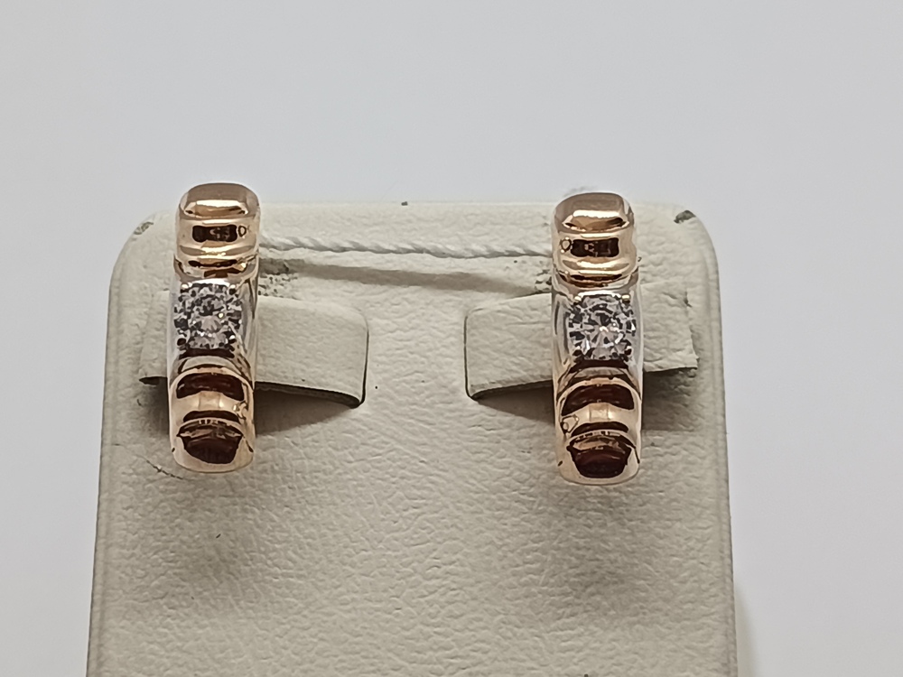 СКМ585 СЕРЬГИ С КАМНЕМ (Au 585) СКМ585 СЕРЬГИ С КАМНЕМ (Au 585)