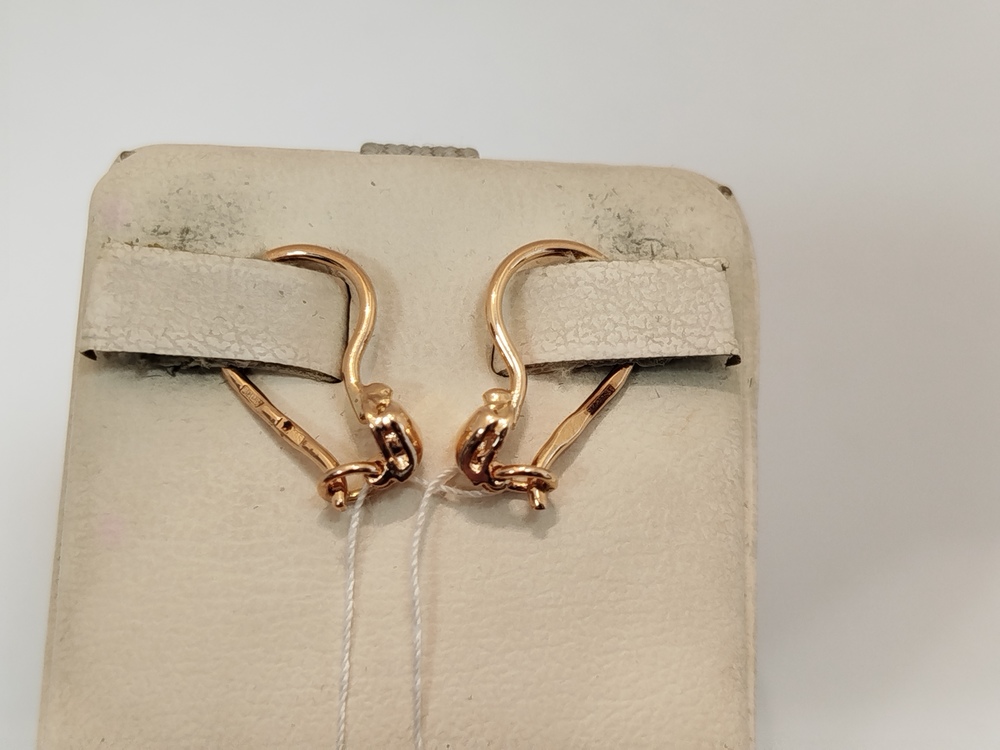 СБКМ585 СЕРЬГИ БЕЗ КАМНЯ (Au 585)