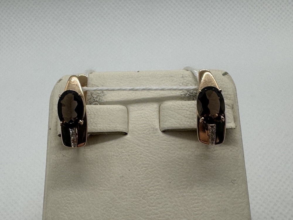 СКМИ585 СЕРЬГИ С КАМНЯМИ (Au 585)