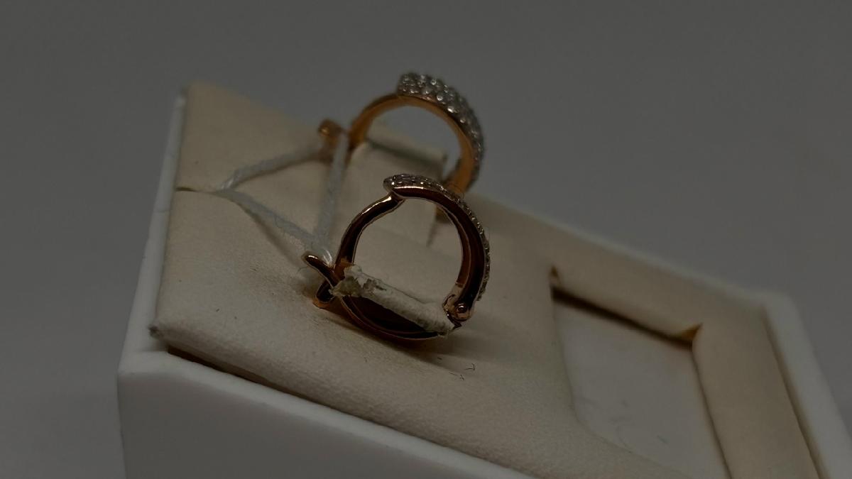 СЕРЬГИ С КАМНЯМИ (Au 585)